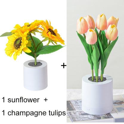 DIY Custom Made for VIP Sunflower Tulip Table Lamp